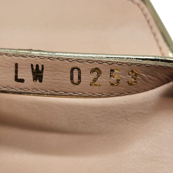 Louis Vuitton Blossom Sandals Leather in Gold 36 6 NWB - Picture 9 of 10